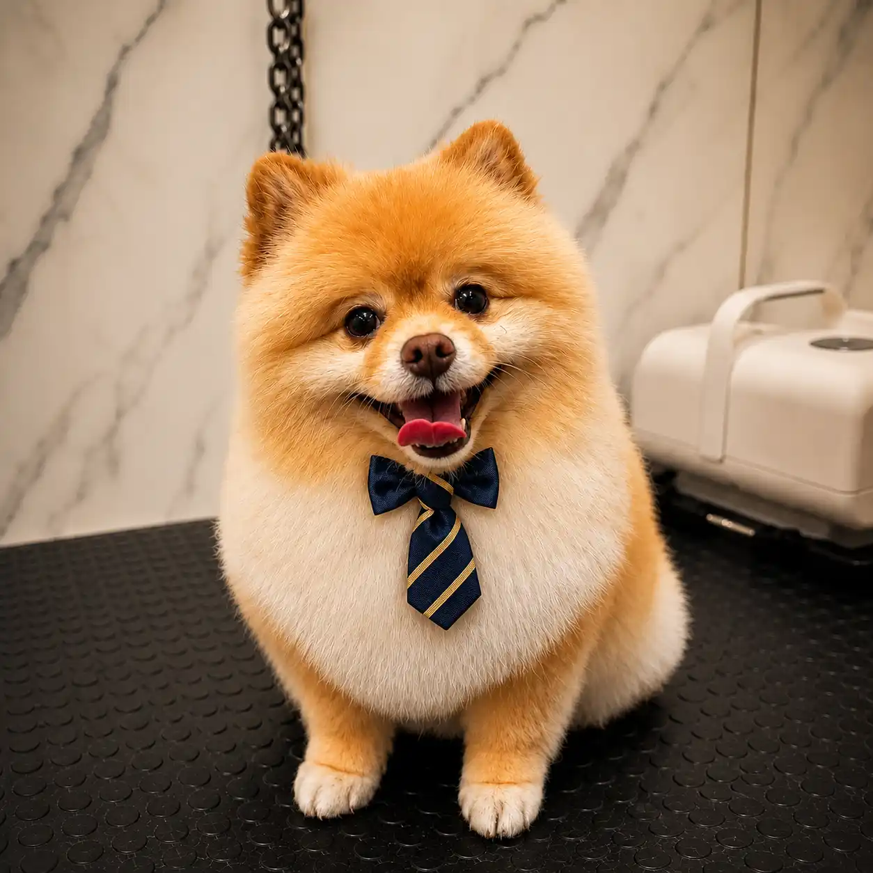 Spitz Alemão com acabamento de grooming na Ilpet