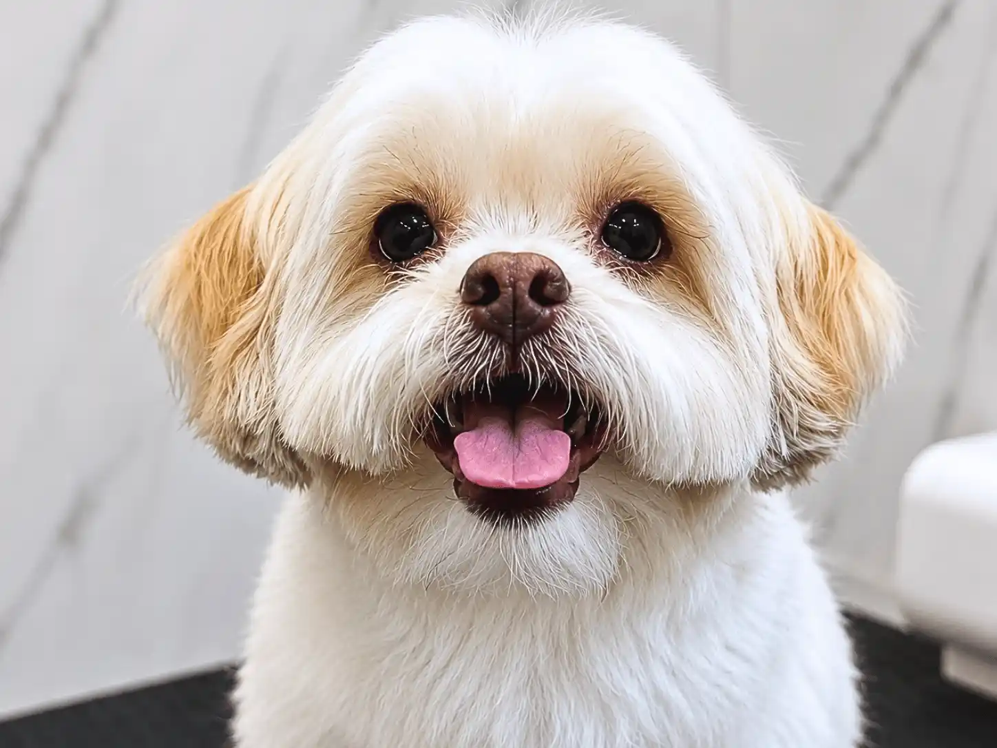 Depois — Raça Shih-Tzu Tosa na Tesoura